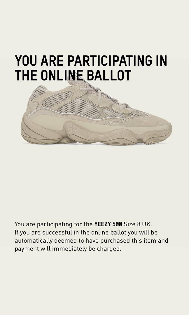 Pre order Yeezy 500 8.5us Men s Fashion Footwear Sneakers on