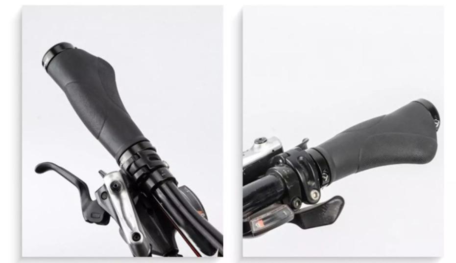 PROMEND Bike Handlebar Grips Ergonomic Bike End Bar for MTB Bike E-Bike Accessor