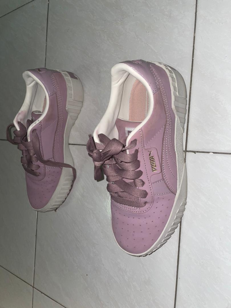 Puma cali hot sale nubuck rosa