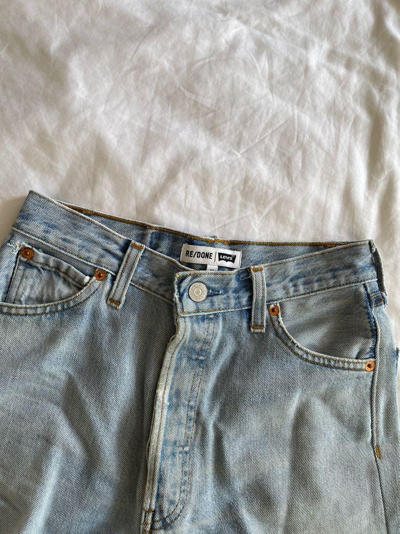 redone denim shorts