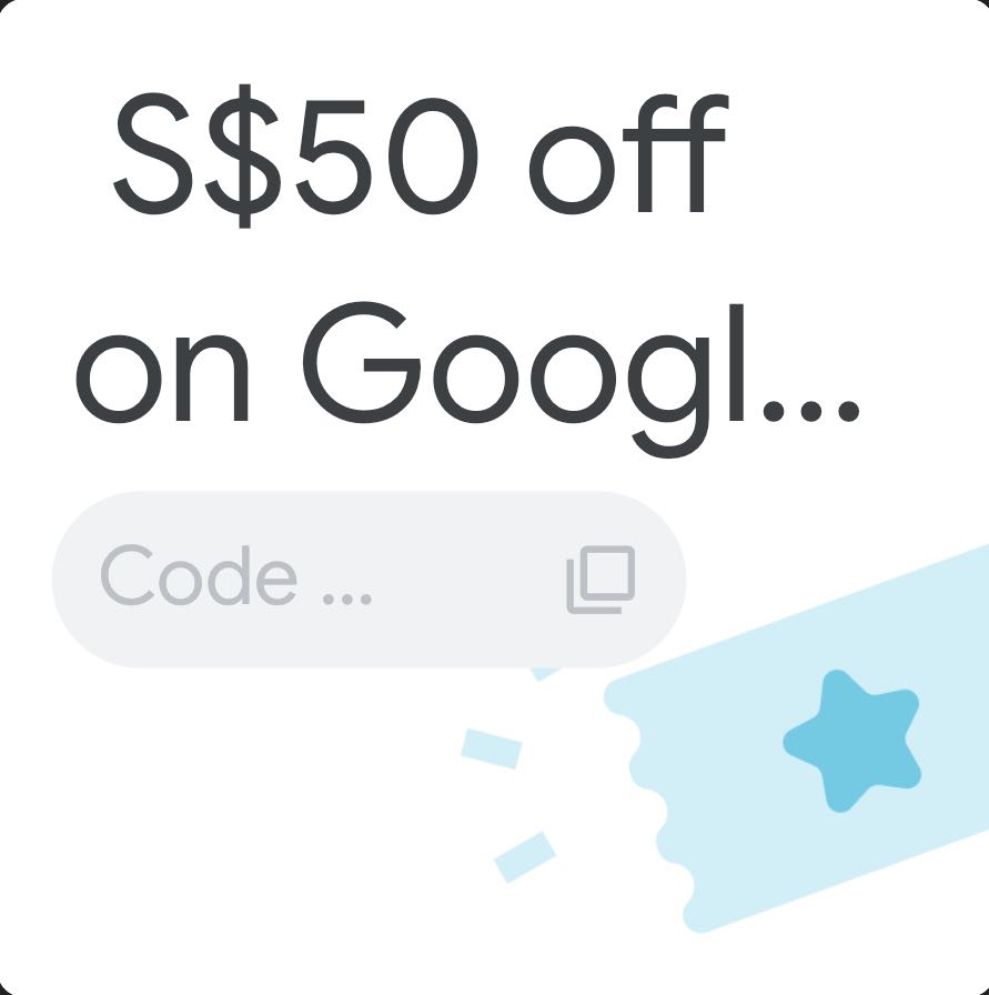 S50 Google Store voucher, Tickets & Vouchers, Vouchers on Carousell