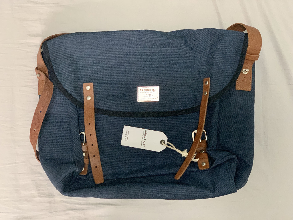 Sandqvist Erik Blue Messenger Bag — Tools and Toys