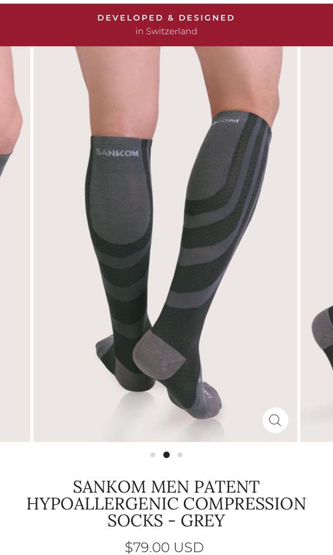 Sankom - Patent Active Compression Socks, Grey REG II (39-42 EU)