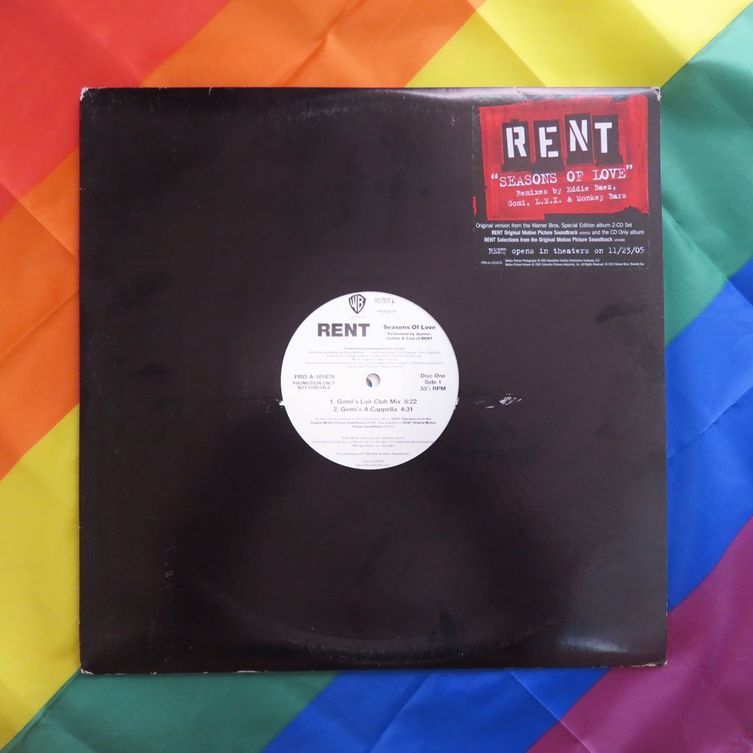 Seasons of Love Remixes Rent Broadway Vinyl LP Plaka, Hobbies