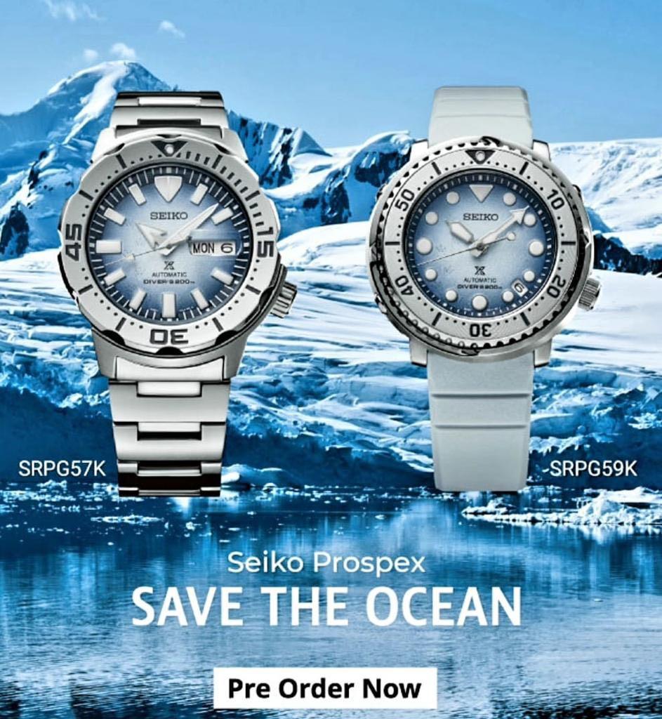 Seiko Save The Ocean SRPG57K1 Prospex Antarctica Monster Save The Ocean ...