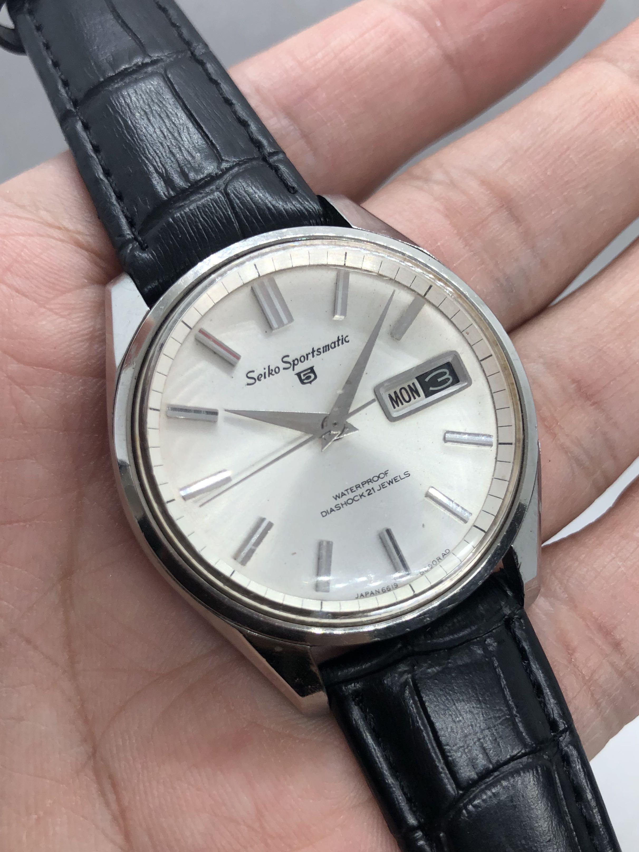 Seiko Sportsmatic 5 Vintage 1965 Silver 36mm Automatic, Luxury, Watches on  Carousell