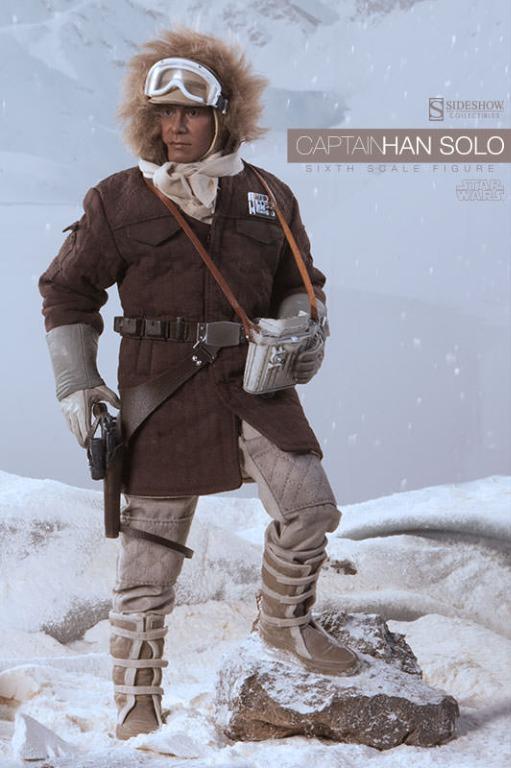 Sideshow Star Wars 1 6 Captain Han Solo Hoth Brown Jacket