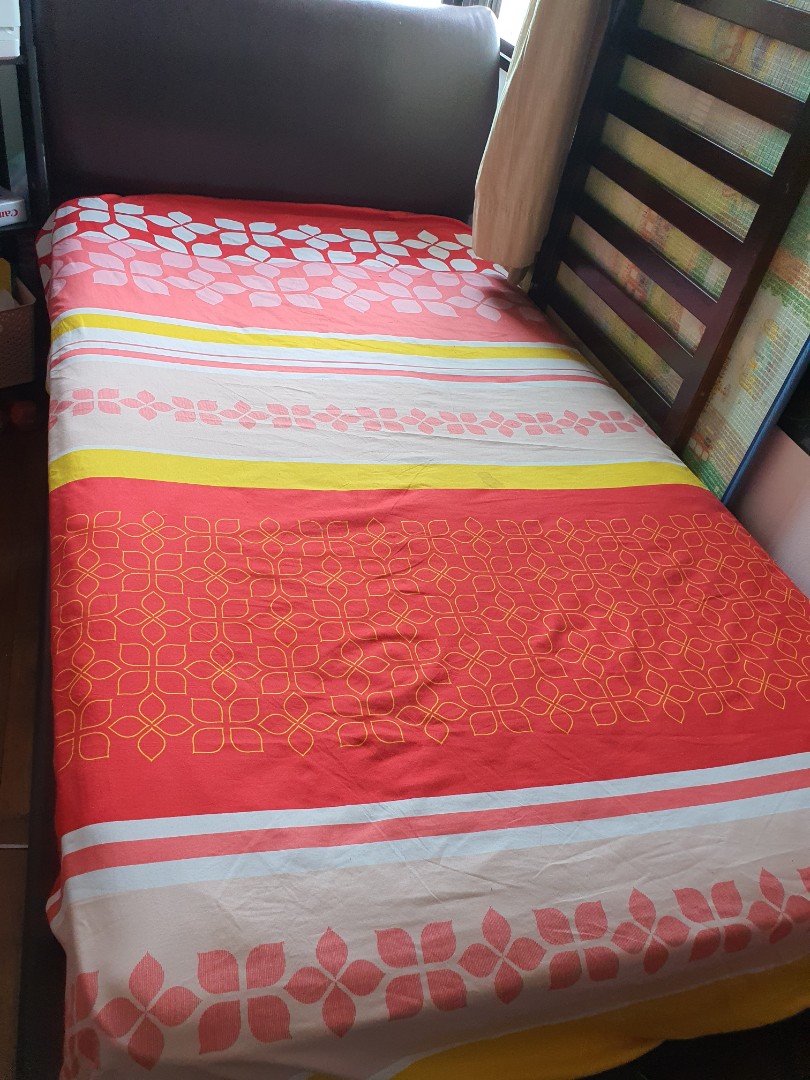 Single cot and bed, Furniture & Home Living, Furniture, Bed Frames