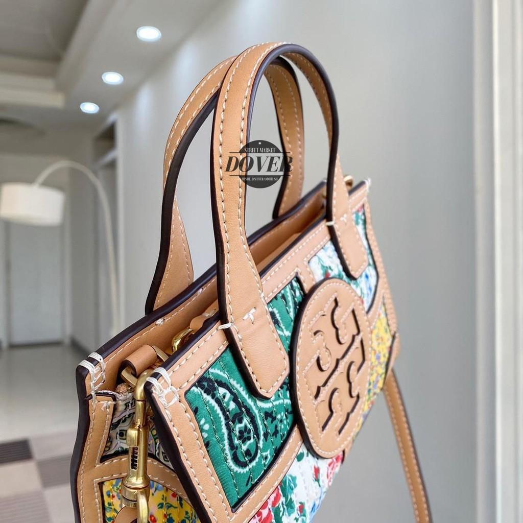 Tas tory burch ella printed quadrant micro tote