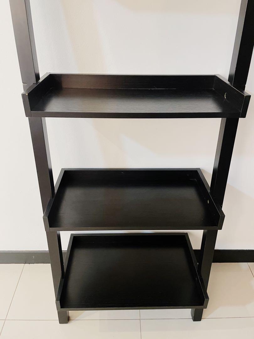 The Container Store Java Linea Leaning Bookcase, Furniture & Home
