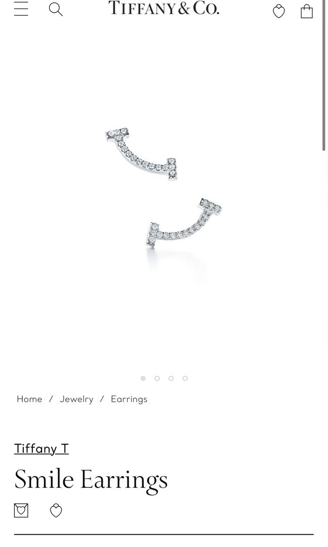 Tiffany and hotsell co smile earrings