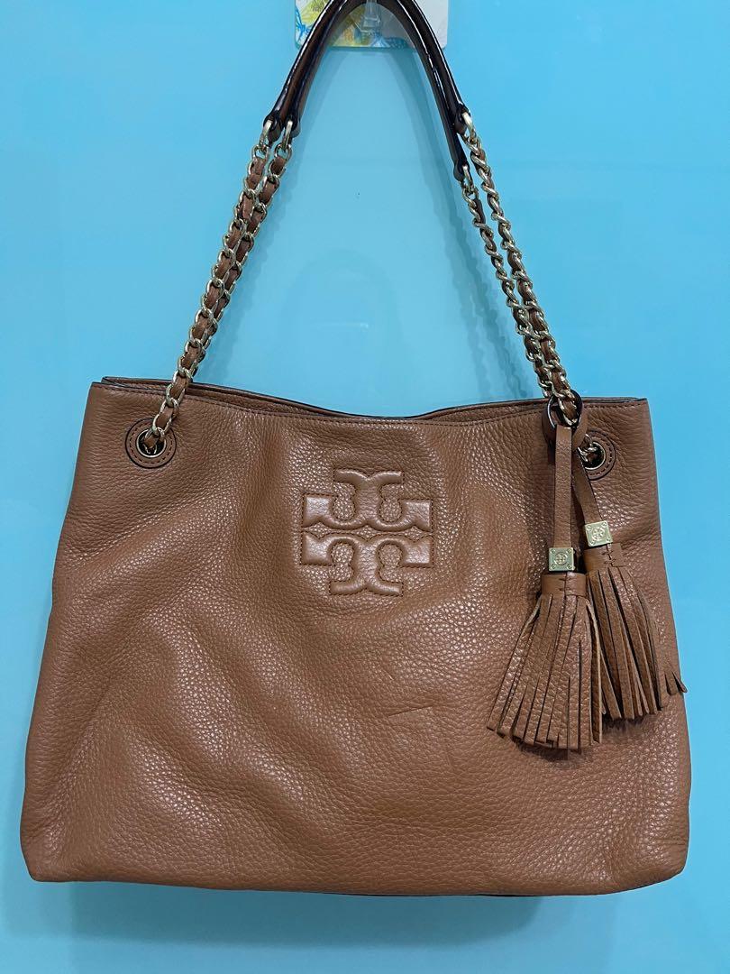 TORY BURCH THEA CHAIN SLOUCHY SHOULDER BAG, Women's Fashion, Bags &  Wallets, Purses & Pouches on Carousell
