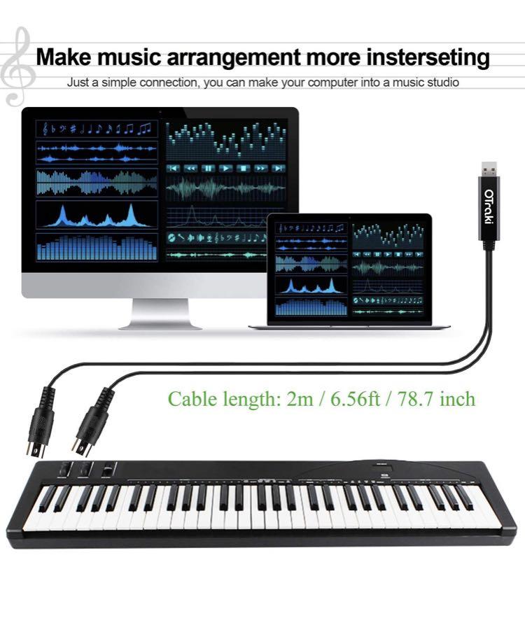 USB 5 Pin DIN MIDI Cable PC Laptop Tablet Smartphone Electronic Piano Keyboard , Hobbies & Toys