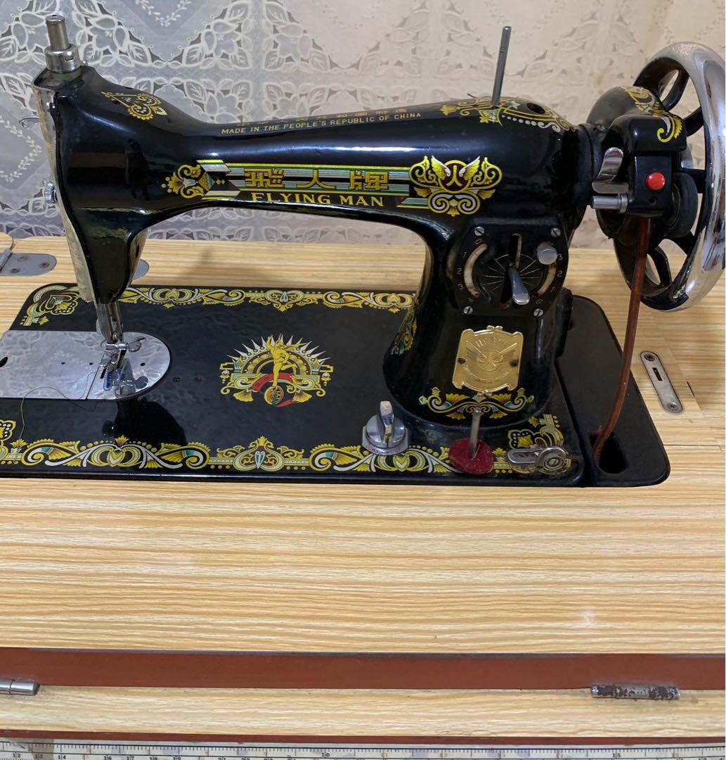Vintage flying man sewing machine, Hobbies & Toys, Memorabilia