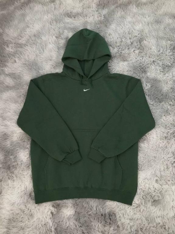 nike mini swoosh hoodie green