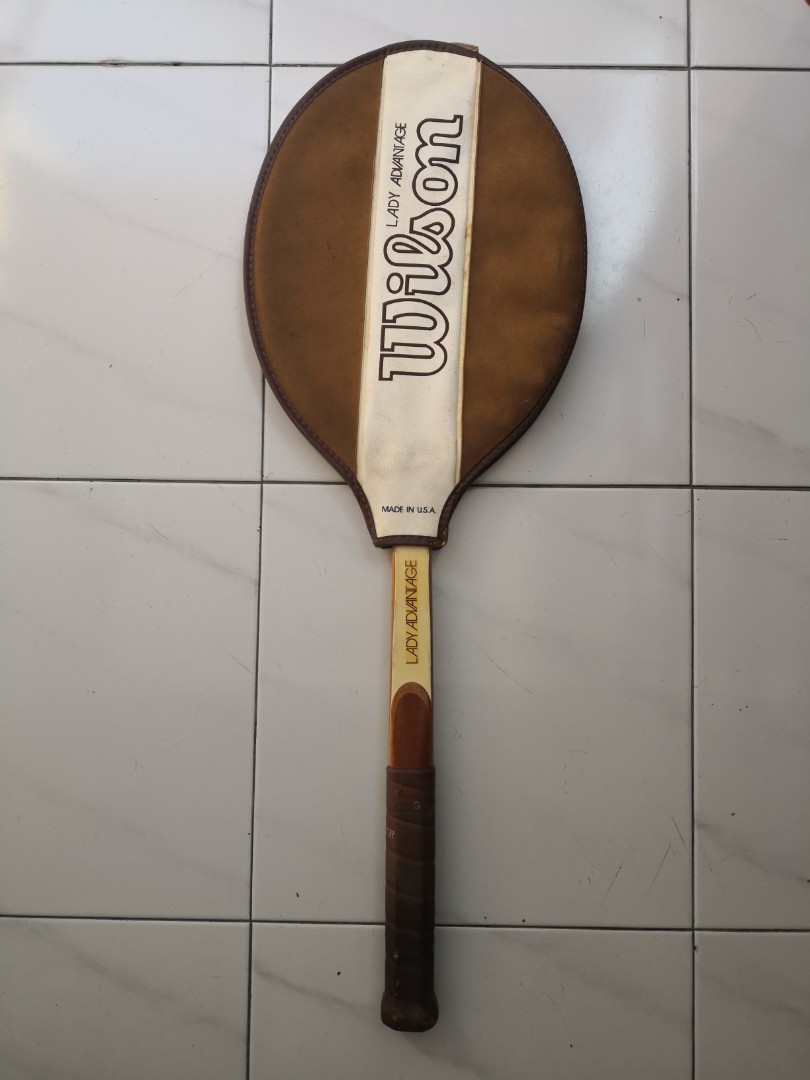 Wilson Wood Racket Wilson lady advantage vintage wooden tennis racket, Sports Equipment ...