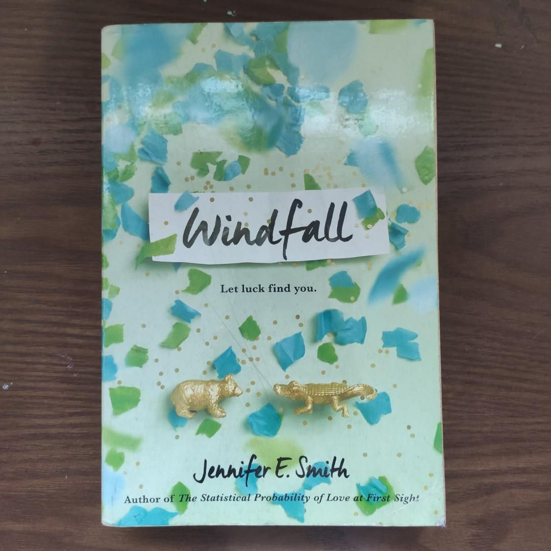 Windfall (preloved) (Category: Storybooks) located in Makati City. Submitted by sophistic8things (Listing ID 1091360708, Image 1). Description: -condition 8.5/10 flaws: foxing ✅shopee checkout ✅COD pm for more photos ☺️.