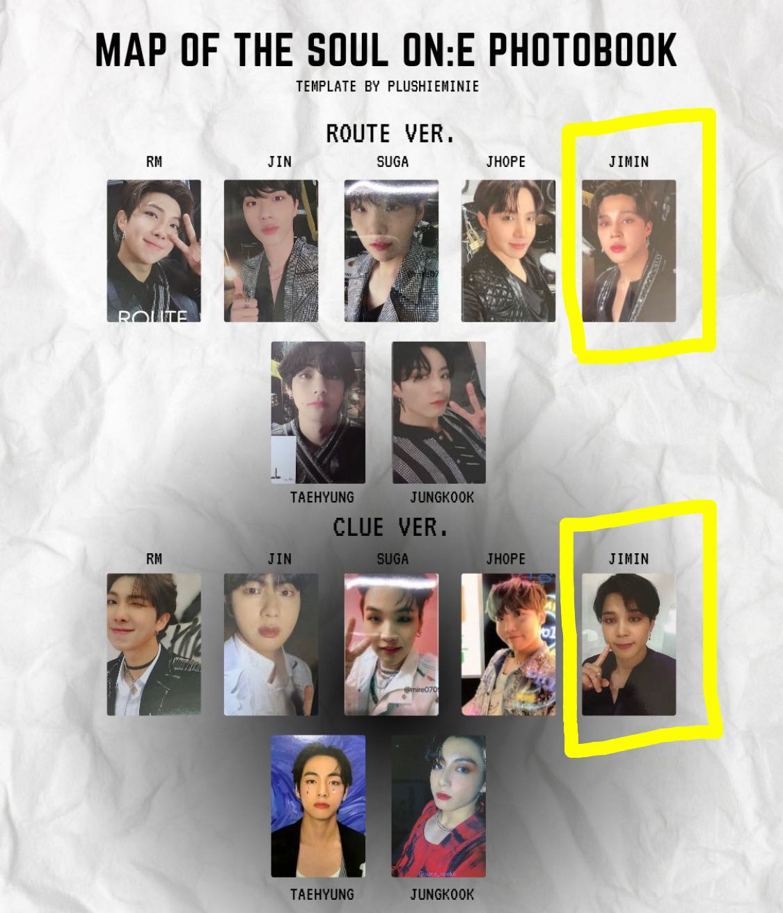 WTB] BTS Jimin Map of The Soul ON:E (MOTS ON:E) Concept Photobook