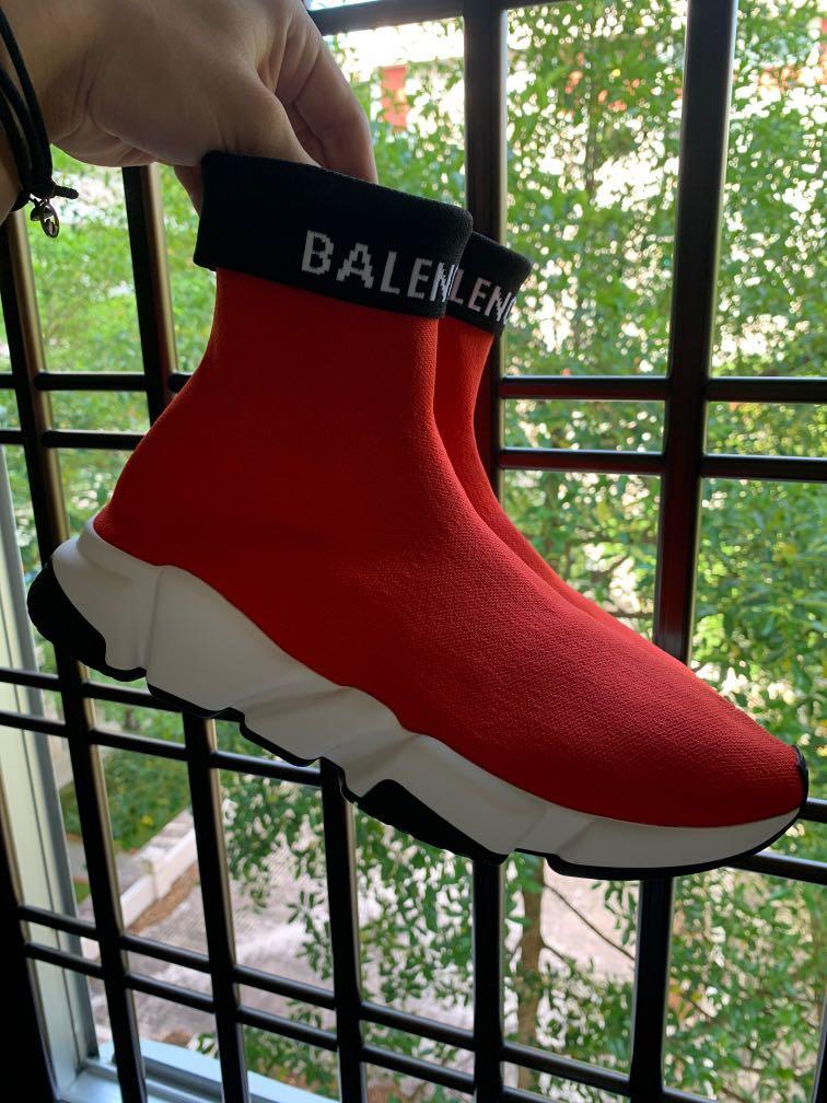 Where to Buy Balenciaga's Speed Trainer in Red