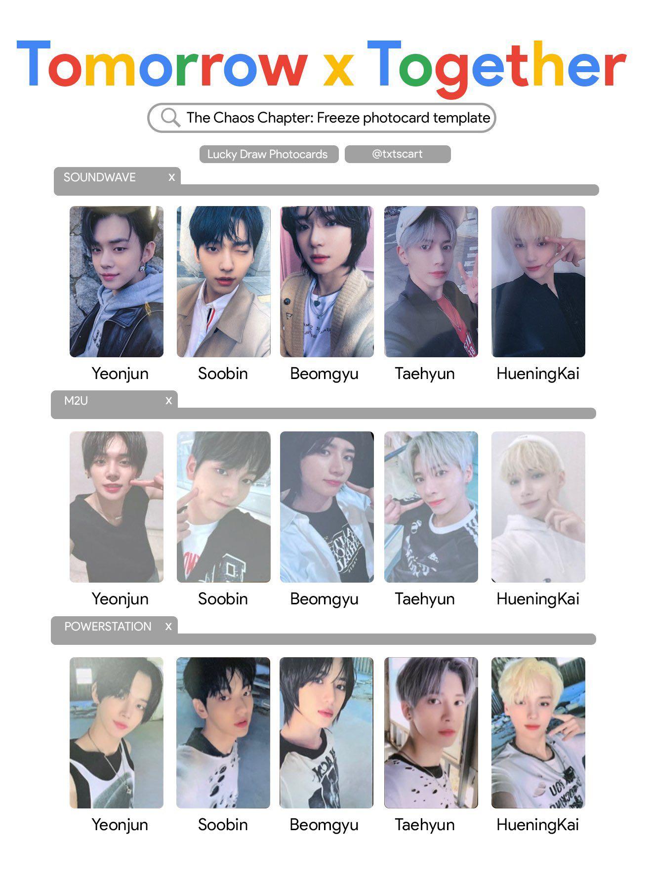 WTT] Txt freeze album pcs, Toys & Collectibles, Fan Merchandise, K