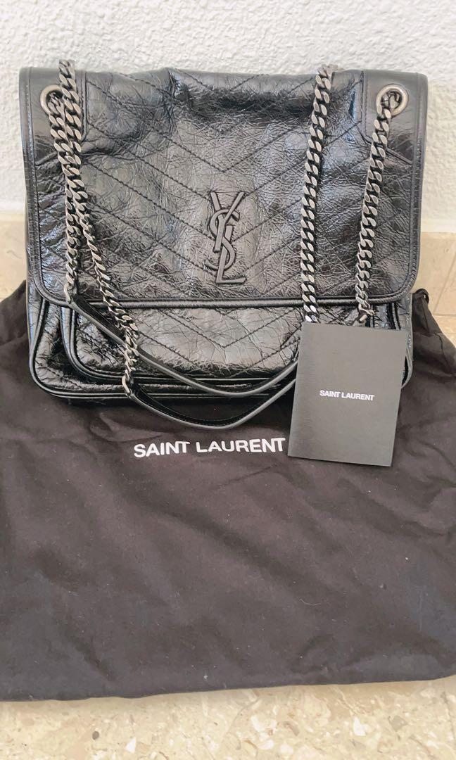 Ysl niki large best sale in vintage leather