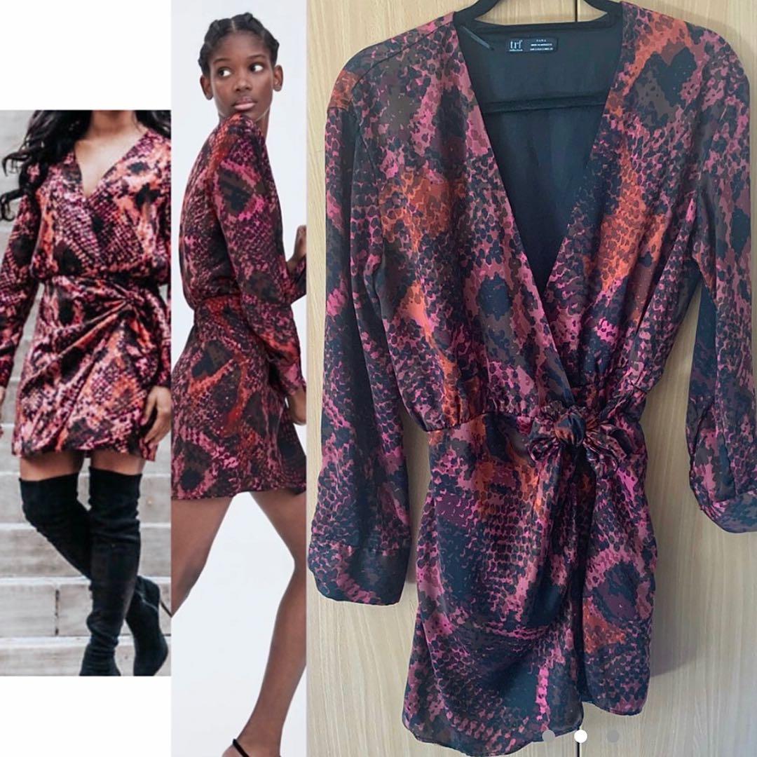 Snake print maxi dress zara hotsell