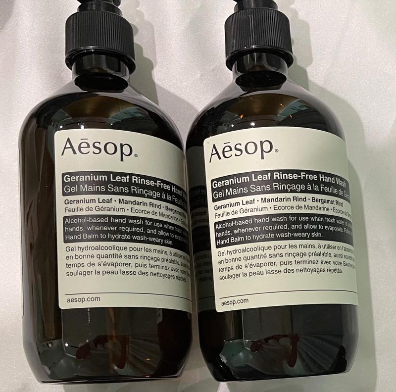 全新 Aesop Geranium Rinse free hand wash 免沖洗手液, 美容＆化妝品, 沐浴＆身體護理, 沐浴及身體護理 ...