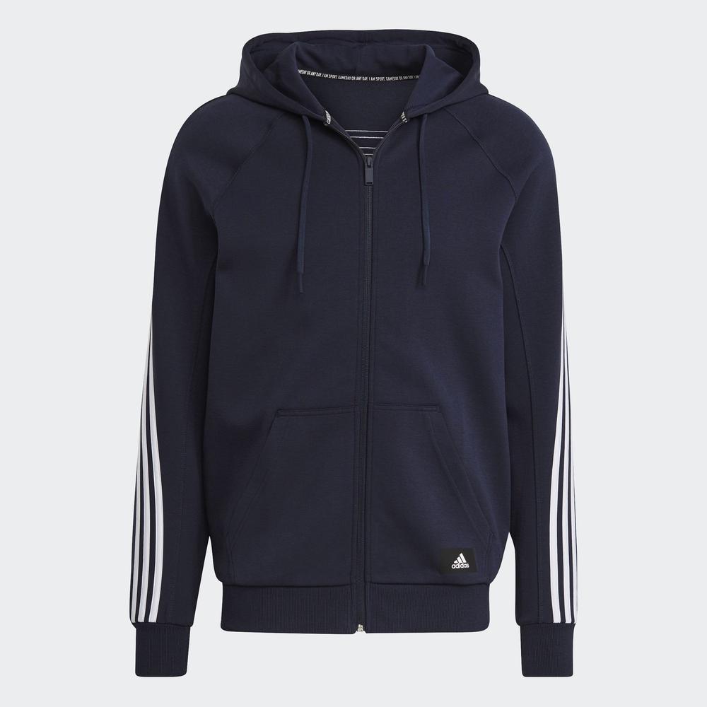 Adidas jacket dark on sale blue