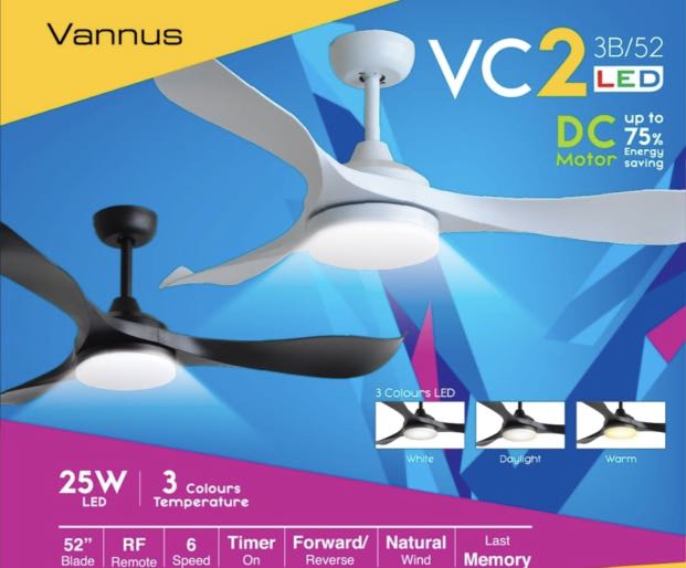 Alpha Dc Ceiling Fan Alpha DC Ceiling Fan, Furniture & Home Living, Lighting & Fans, Fans on ...