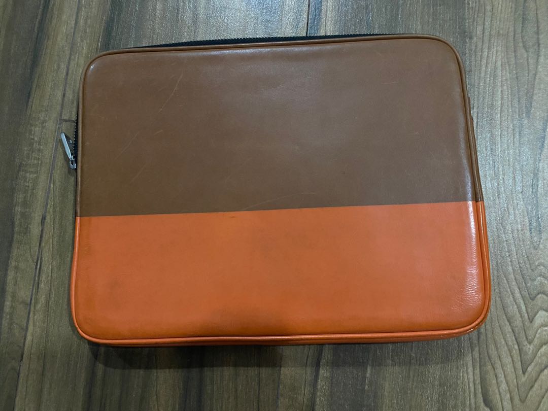 Authentic Jack Spade Laptop/iPad leather Sleeve ( 12inches), Computers