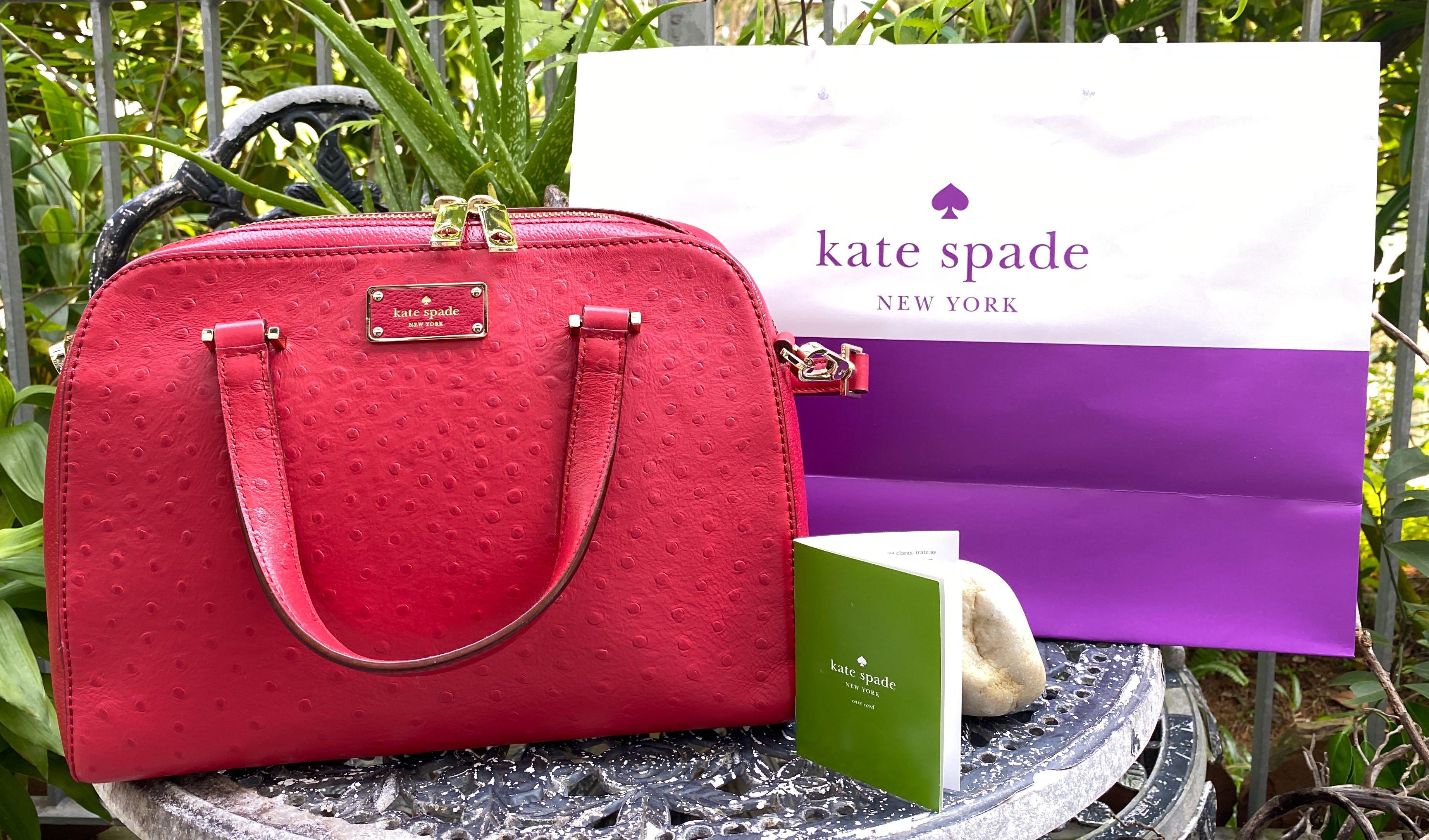 Authentic Red Kate Spade Bag Crossbody bag Sling bag Hand carry bag Luxury Bags Wallets on Carousell
