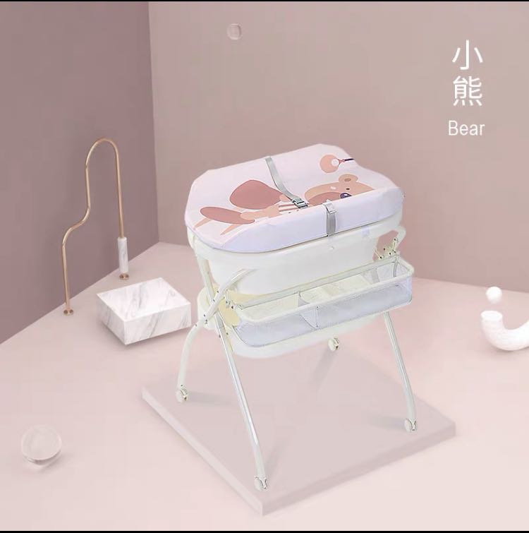 Baby changing unit with bath tub stand, Babies & Kids, Bathing