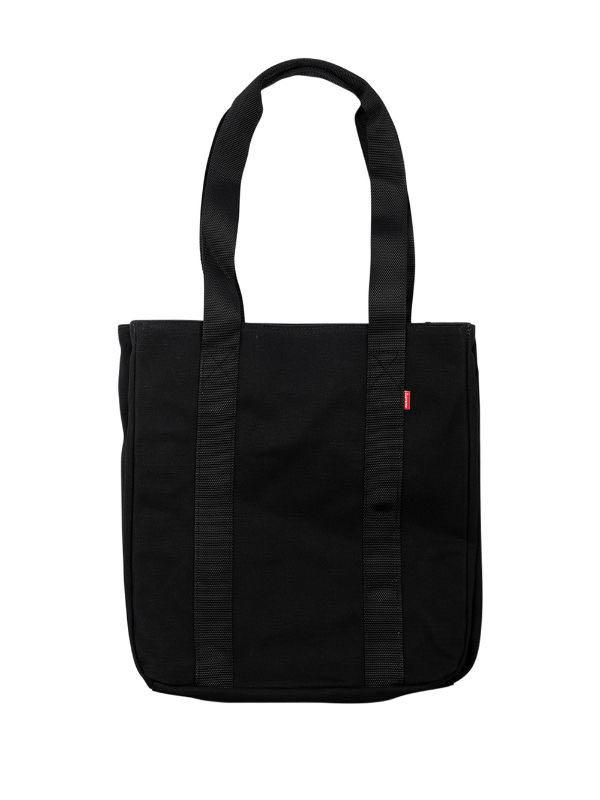 Supreme canvas tote black store