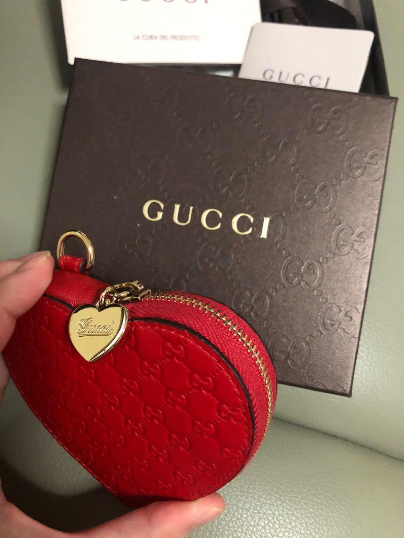 Red gucci hotsell coin pouch