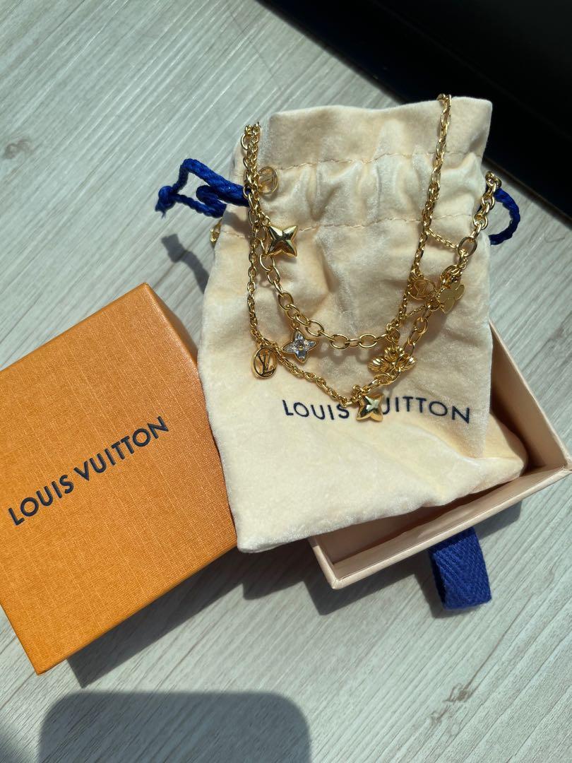 Louis vuitton blooming strass necklace basically brand new for