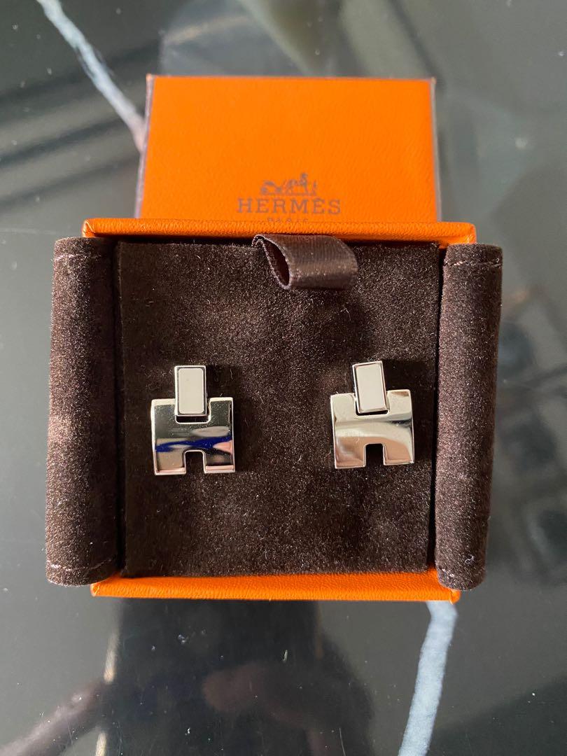 BNIB Authentic Hermes Eileen Earrings Luxury Accessories on Carousell