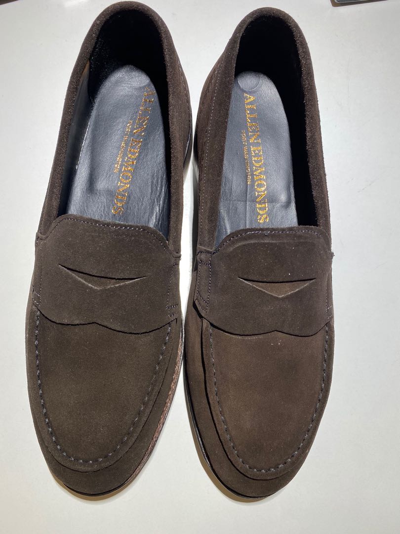 Brand New Allen Edmonds Mercer Street Suede Penny Loafer
