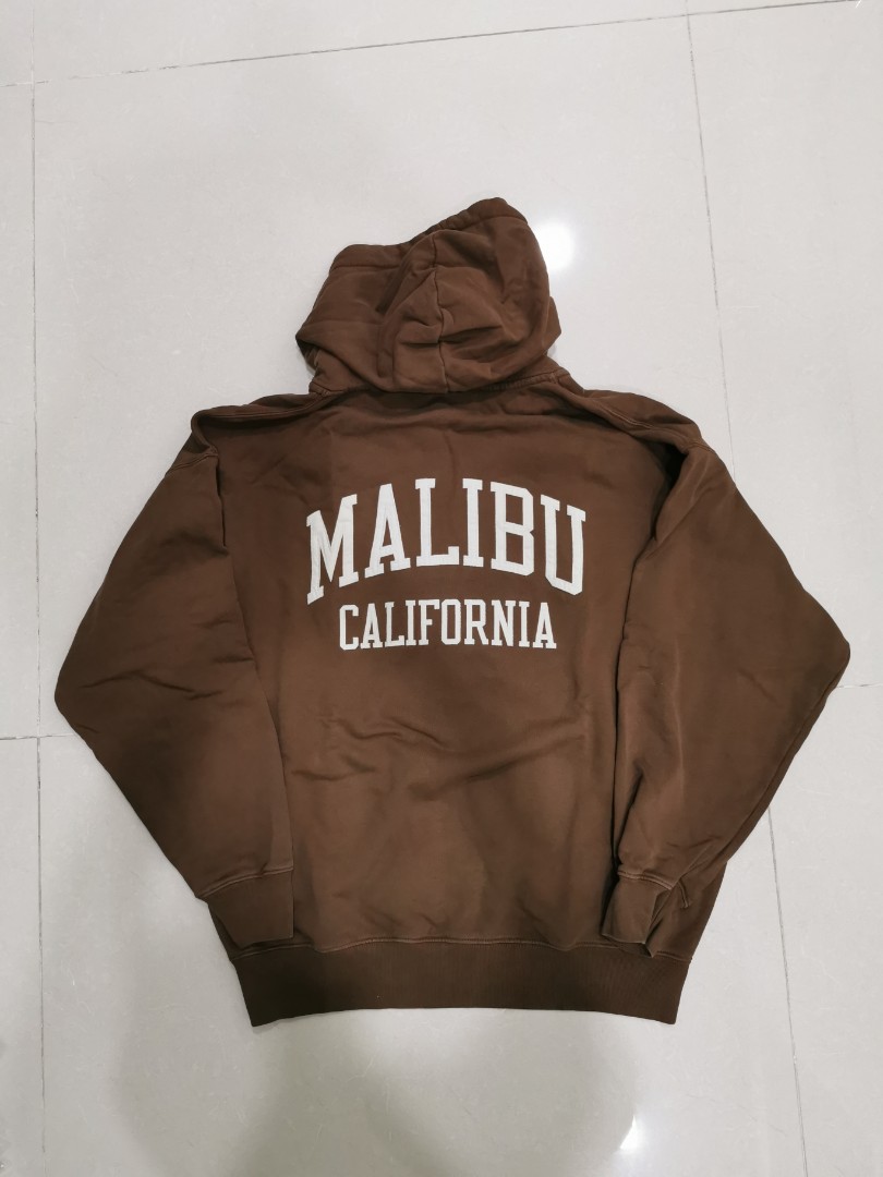 Brandy Melville Christy Malibu California Zip Up Brown Hoodie Jacket,  Women's Fashion, Coats, Jackets and Outerwear on Carousell