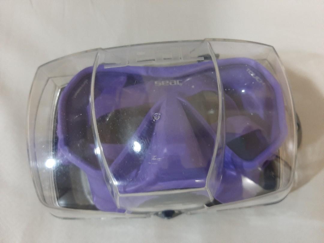 BTS Dive Mask (Category: Other Sports Equipment and Supplies) located in Makati City. Submitted by cpippa (Listing ID 1093402189, Image 3). Description: BTS Inspired dive mask -Purple -used once -SEAC Brand -only one available in store when I bought it 🤗 -you can check first before buying 😊.