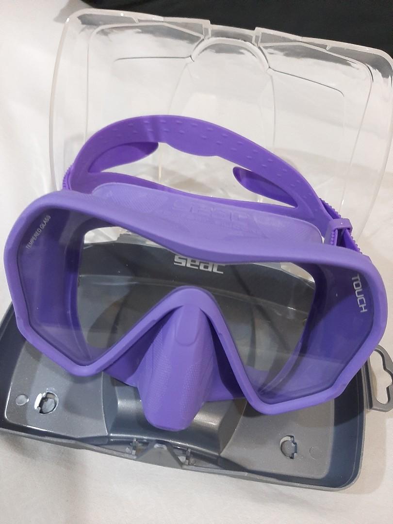 BTS Dive Mask (Category: Other Sports Equipment and Supplies) located in Makati City. Submitted by cpippa (Listing ID 1093402189, Image 1). Description: BTS Inspired dive mask -Purple -used once -SEAC Brand -only one available in store when I bought it 🤗 -you can check first before buying 😊.