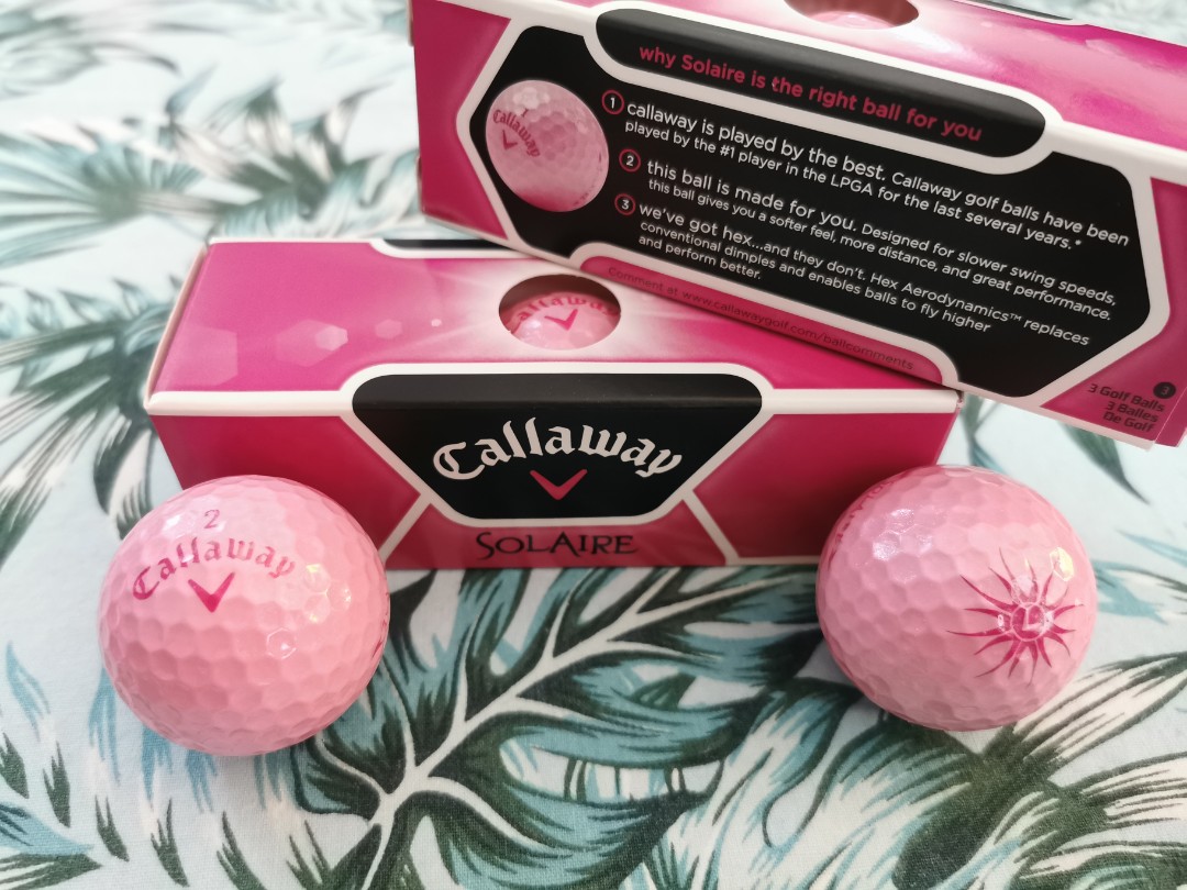 Callaway Solaire limited pink golf balls 12 balls, Sports Equipment