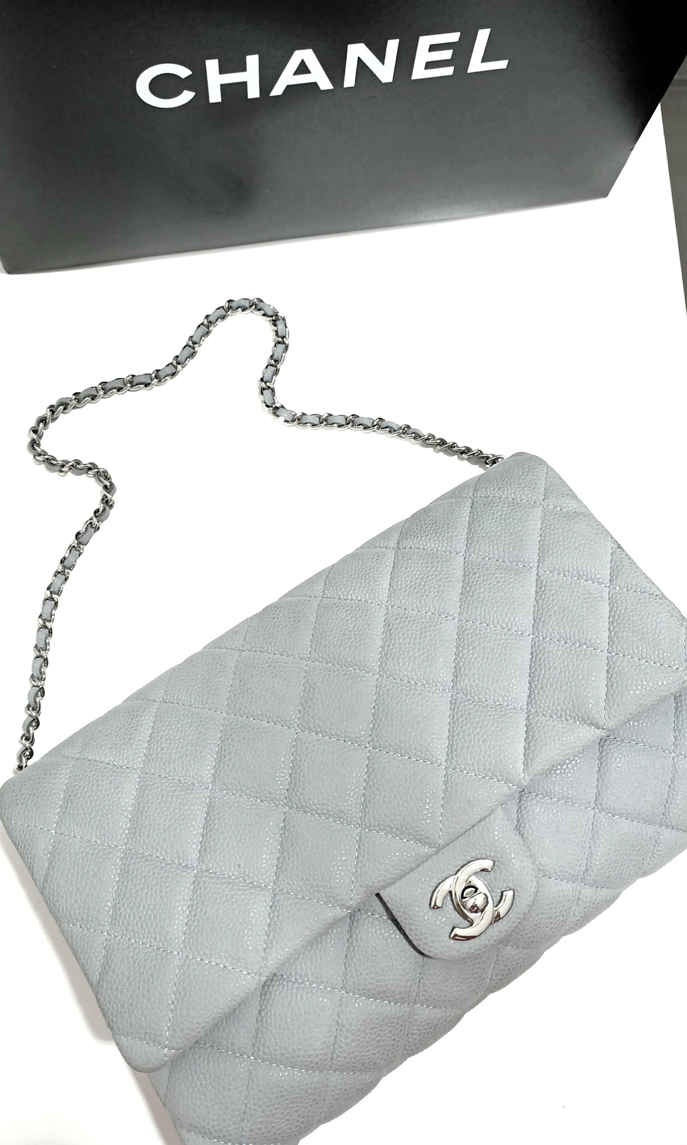 Chanel clutch with chain, Luxury, Bags & Wallets on Carousell