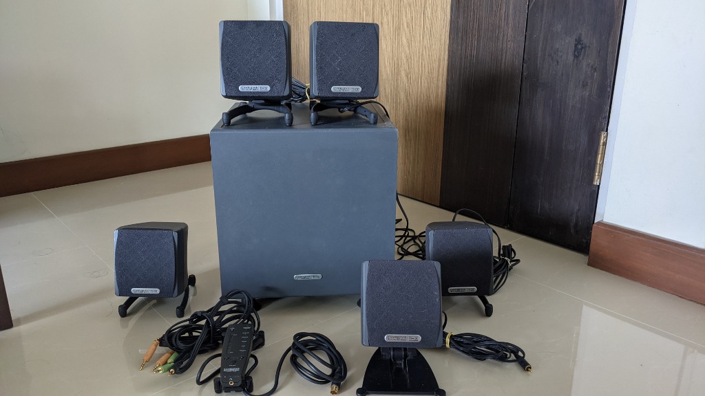 Rare Functional Creative Megaworks THX 550 5.1 Speakers Audio