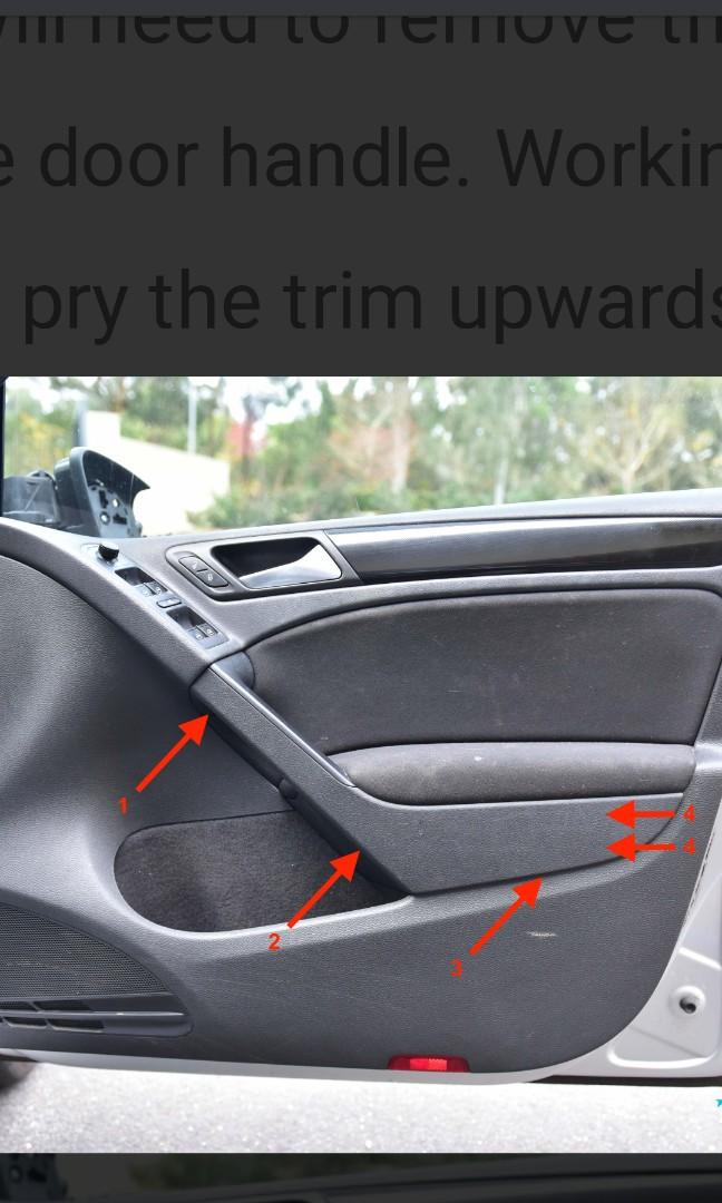Mk6 gti hot sale door panel