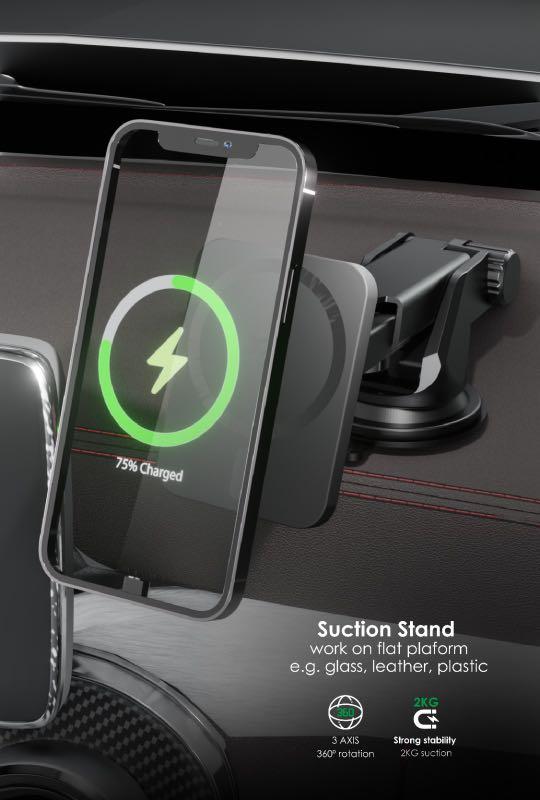 Ego Magstand 無線磁吸車充汽車充電 手提電話 電話 平板電腦配件 電池及充電器 Carousell