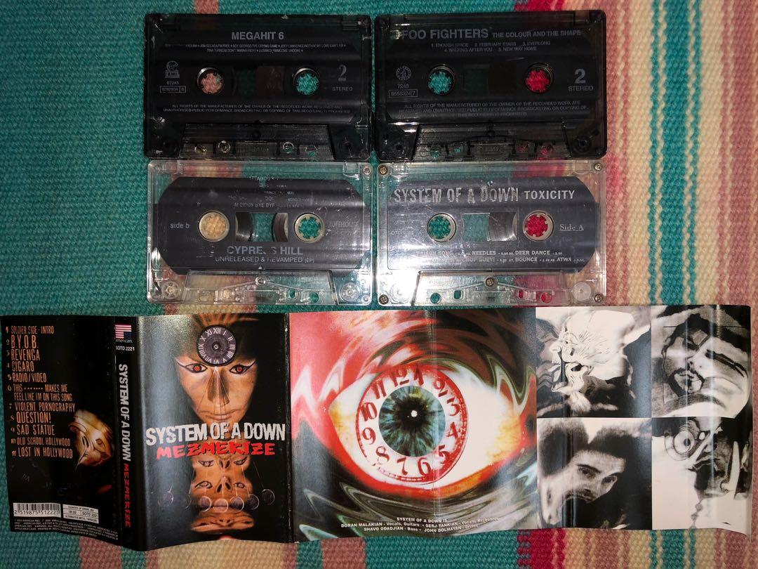 Foo Fighters/Cypress Hill/System of A Down Kaset Cassette, Music