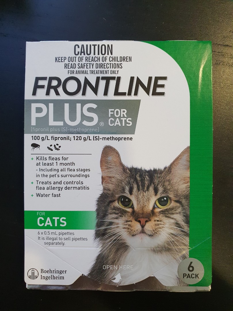 Frontline plus for cats 6 pipettes 2025