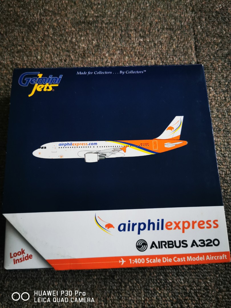 Gemini Jets 1:400 Airphil Express Airbus A320, Hobbies & Toys