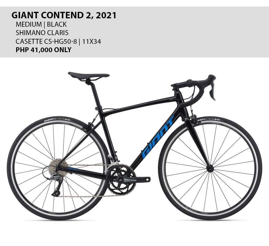 Giant Contend 2 2021 Med Black, Sports Equipment, Bicycles & Parts