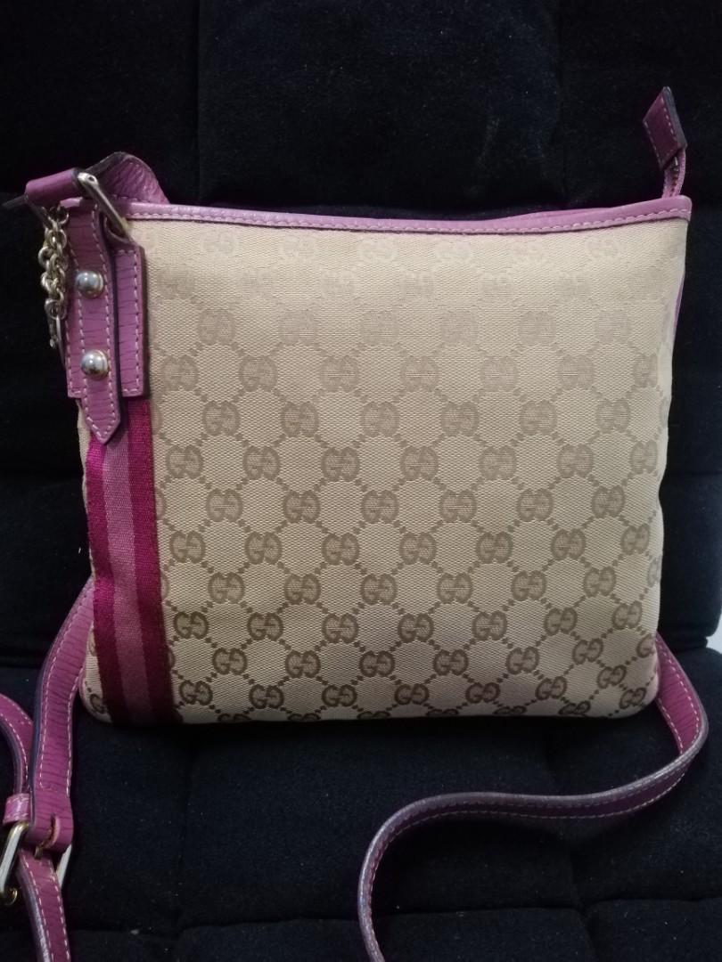 Gucci sling shop bag pink